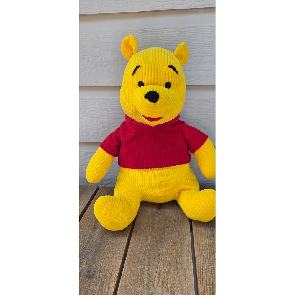 Disney Winnie the Pooh Yellow Corduroy Plush Stuffed Animal Jay Franco & Sons